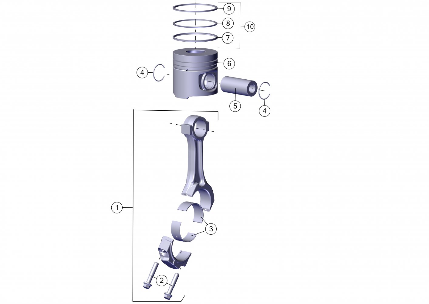 Tümosan > 8000 Serisi > Motor > Piston Biyel Kolu