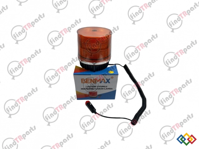 KNT005005 - MIKNATISLI TEPE ÇAKAR 12-24V DÖNER LAMBA